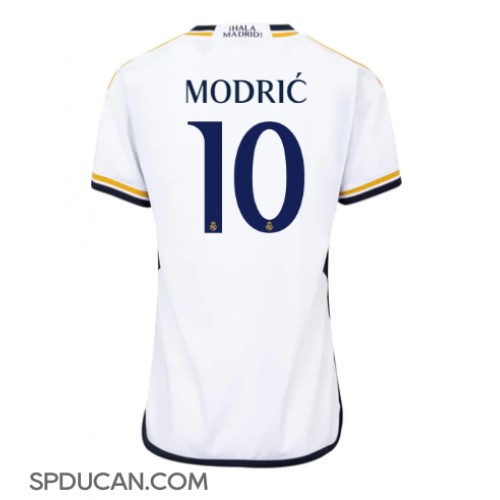 Zenski Nogometni Dres Real Madrid Luka Modric #10 Domaci 2023-24 Kratak Rukav
